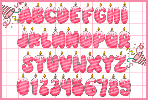 Birthday Font - Preview 1