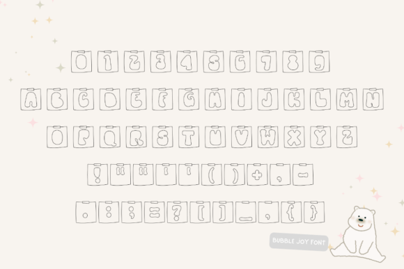 Bubble Joy Font - Preview 1