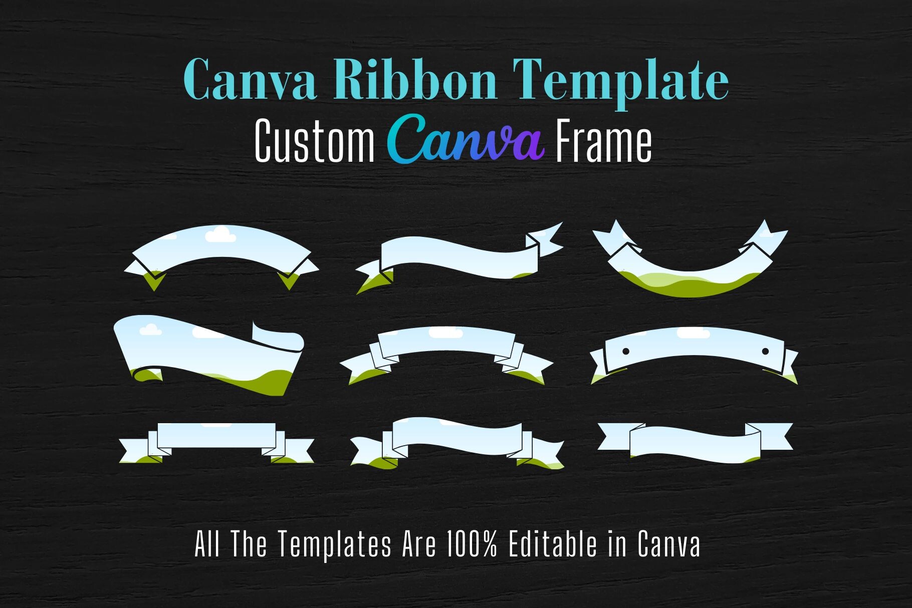 Canva Customizable Ribbon Template