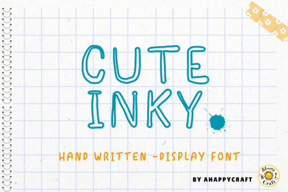 Cute Inky Font - Preview 1