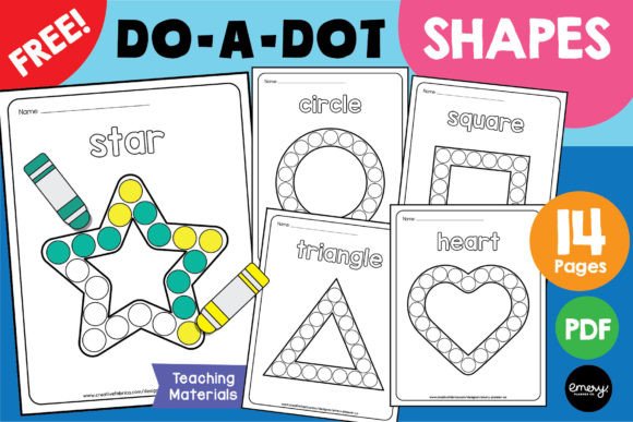 Do-a-Dot: Dot Marker Shape Printables cover
