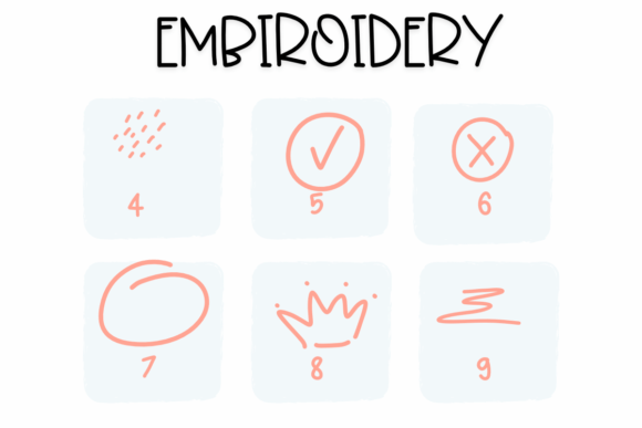 Embroidery Font - Preview 3