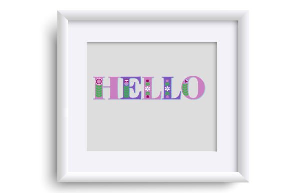 Folksy Violet Font PNG with transparent background - Preview 2