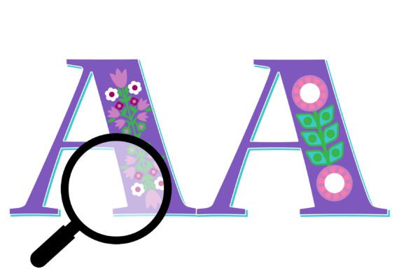 Folksy Violet Font PNG with transparent background - Preview 3