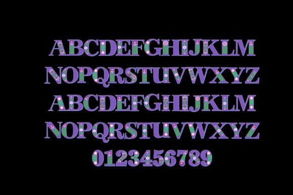Folksy Violet Font PNG with transparent background - Preview 6