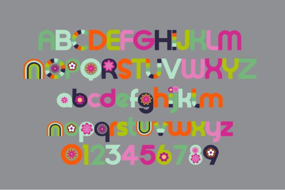 Garden Groove Font PNG with transparent background - Preview 4