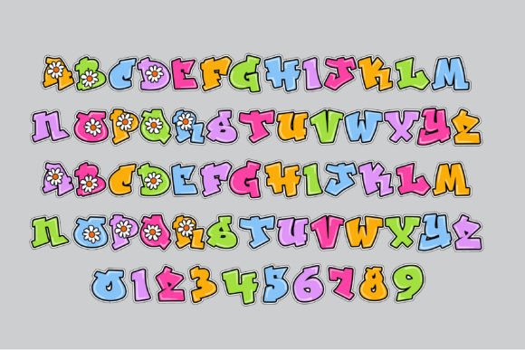 Hip Dippy Daisy Font PNG with transparent background - Preview 4