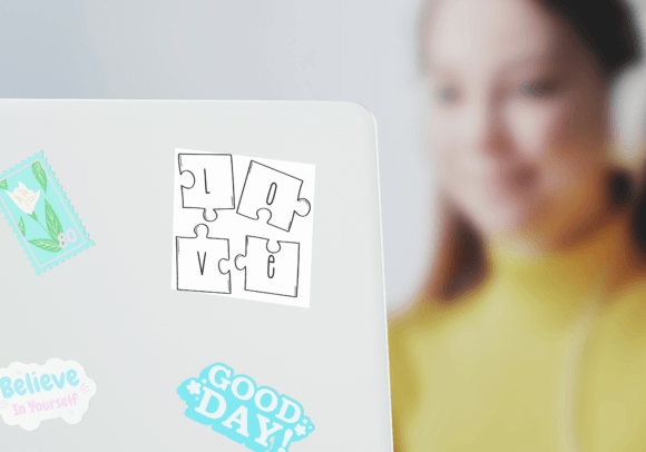 Playful Jigsaw Font PNG with transparent background - Preview 2