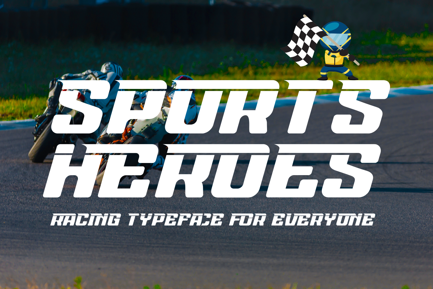 Sports Heroes preview, sports style display font