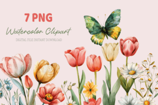 Watercolor Lily Clipart Bundle Graphic by sasikharn · Creative Fabrica