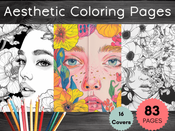 Aesthetic Coloring Pages