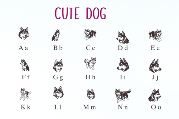 Cute Dog Font - Preview 1