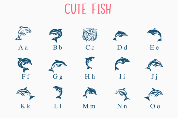 Cute Fish Font - Preview 1