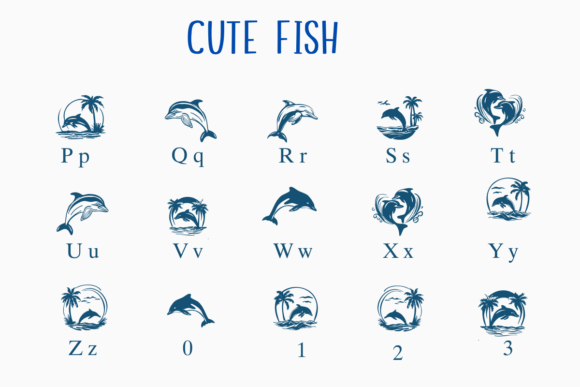 Cute Fish Font - Preview 2