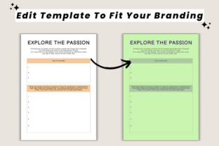 Find Your Passion Planner Canva Template Graphic by DIGITAL PRINT BOX ...