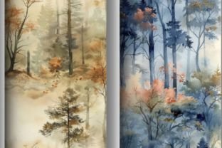 Forest Background Junk Journal Graphic by 99CentsCrafts · Creative Fabrica