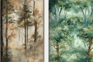 Forest Background Junk Journal Graphic by 99CentsCrafts · Creative Fabrica
