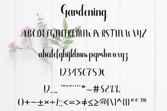 Gardening Font - Preview 5