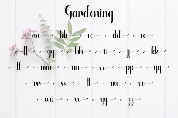 Gardening Font - Preview 6