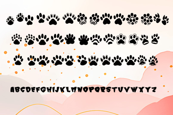 Love Dog Paws Font font preview - 1