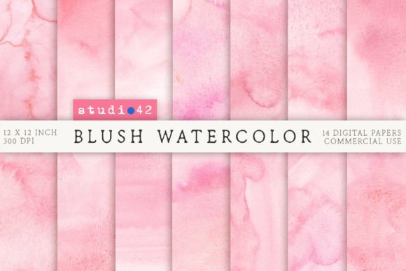 Pastel Pink Watercolor Background