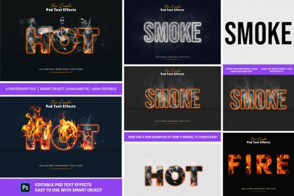 Realistic Fire Text Effects Creator Graphic by mristudio · Creative Fabrica