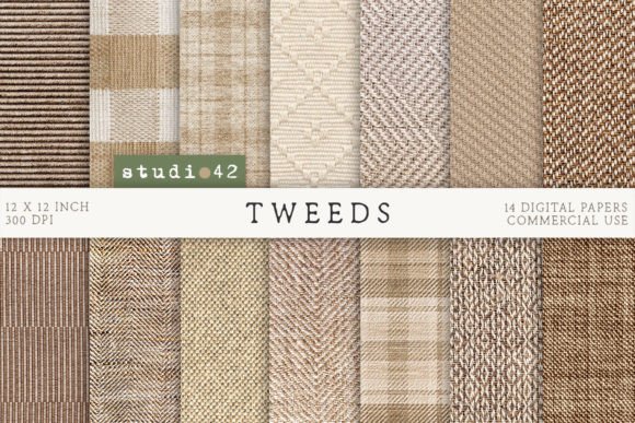 Tweeds Background Digital Papers