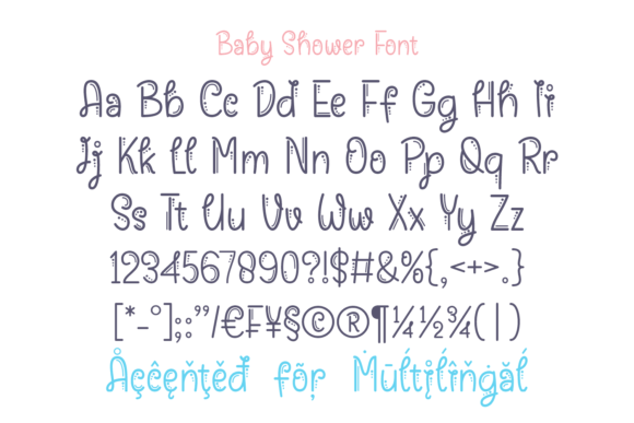 Baby Shower Font - Preview 6