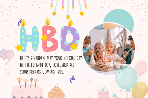 Birthday Font - Preview 5