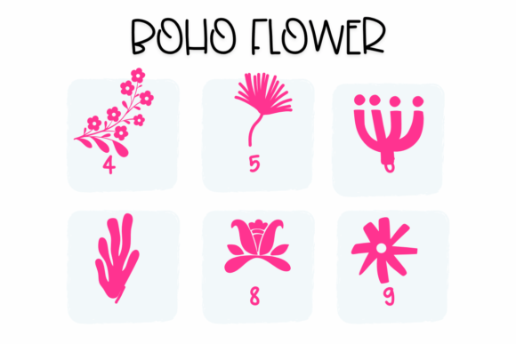Boho Flower Font - Preview 3