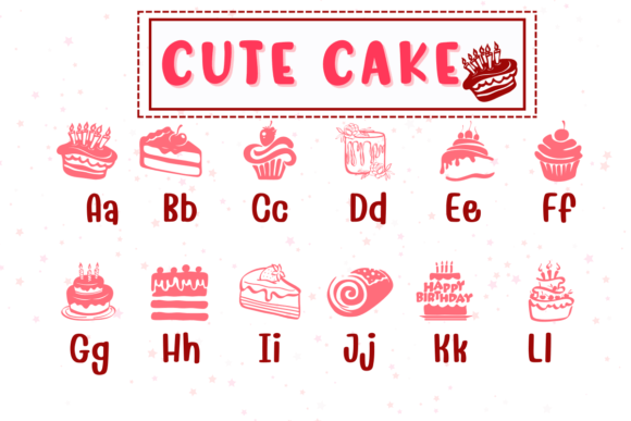 Cute Cake Font - Preview 1