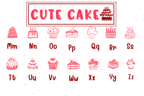 Cute Cake Font - Preview 2