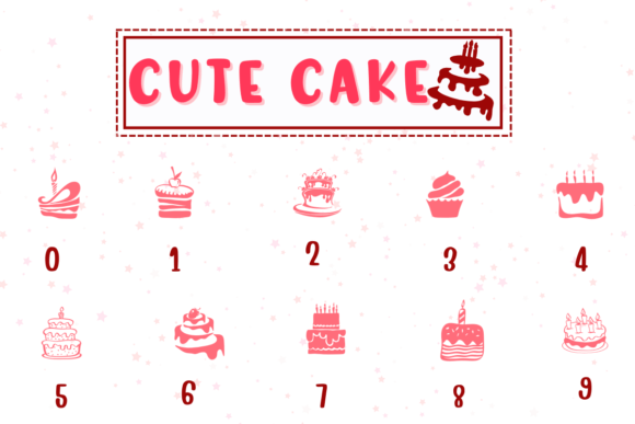 Cute Cake Font - Preview 3
