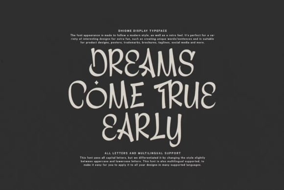 Dhiome Font - Preview 4
