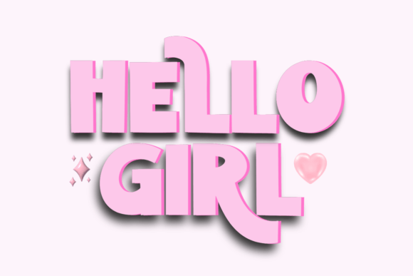 Girly Love Font - Preview 1