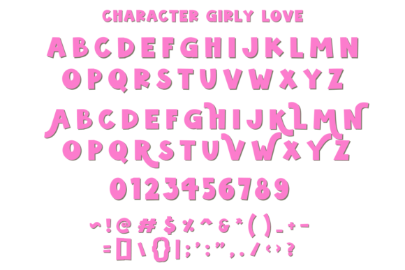 Girly Love Font - Preview 5