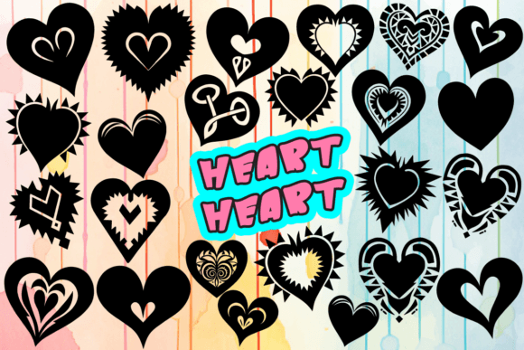 Heart Heart Dingbats Font By MOMAT THIRTYONE