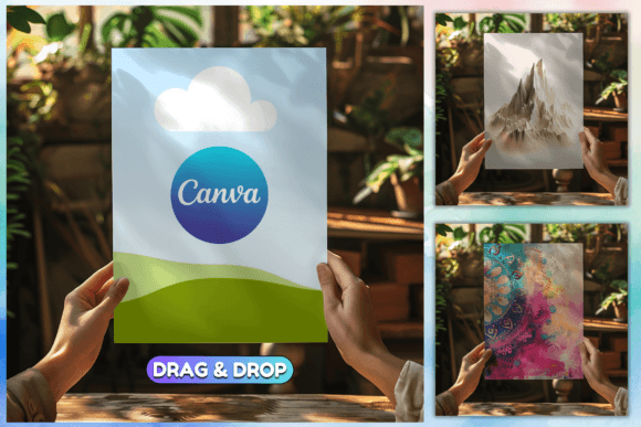 Poster Mockup Canva Wall Art Template