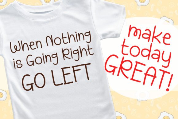 Saturday Breakfast Font PNG with transparent background - Preview 3