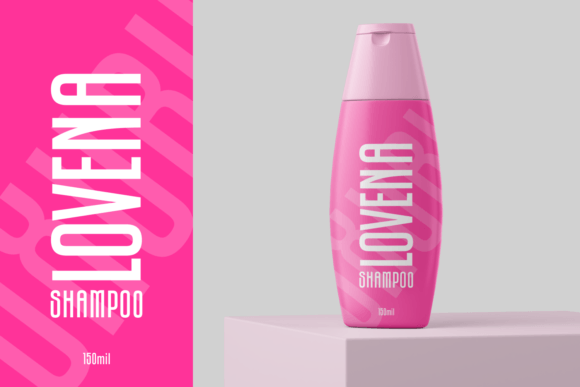 Shampo Font PNG with transparent background - Preview 3