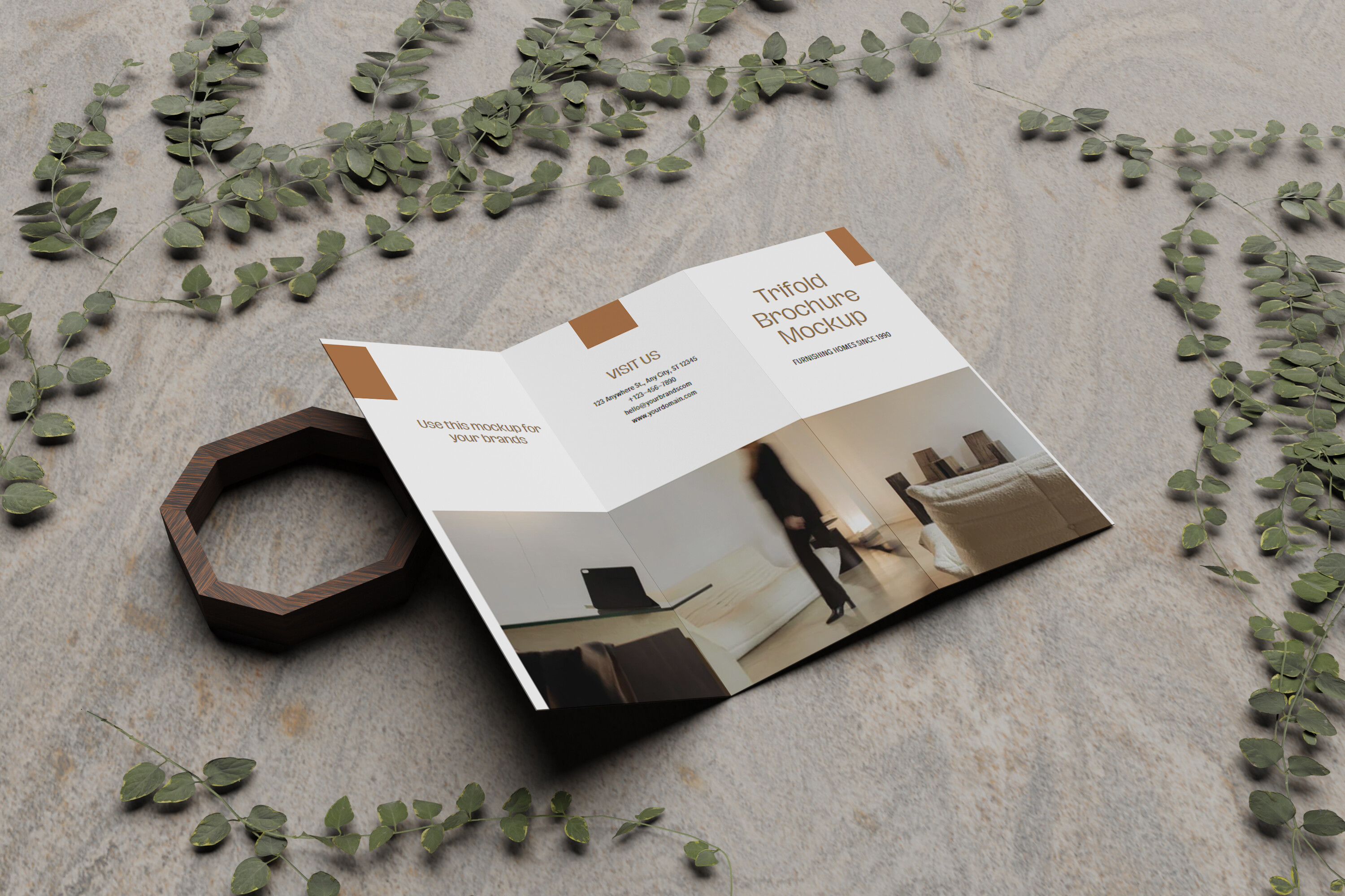 Trifold Brochure Mockup Graphic by My Code Std · Creative Fabrica