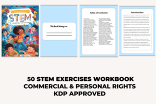 50 STEM Exercises Workbook Ebook Graphic by Nora as · Creative Fabrica