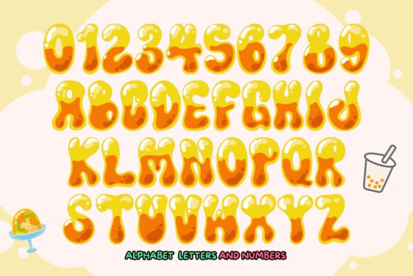 Bubble Honey Jelly Font - Preview 1