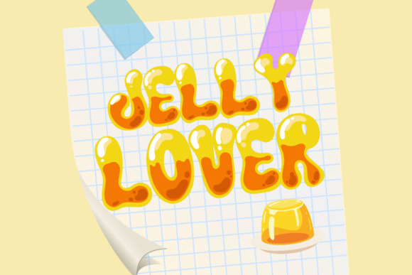 Bubble Honey Jelly Font - Preview 3