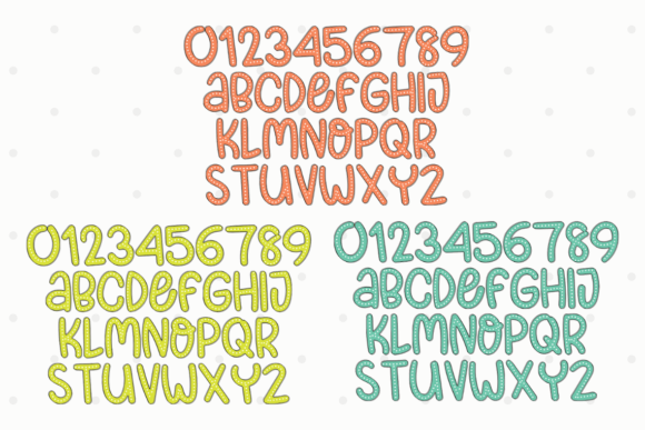 Bubble Pastel Rainbow Font - Preview 4