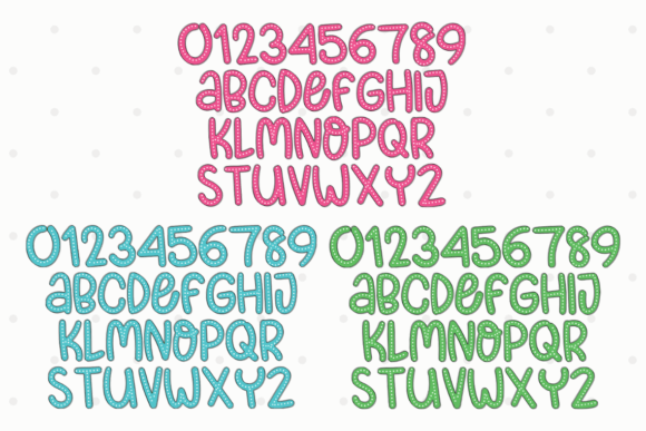 Bubble Pastel Rainbow Font - Preview 5