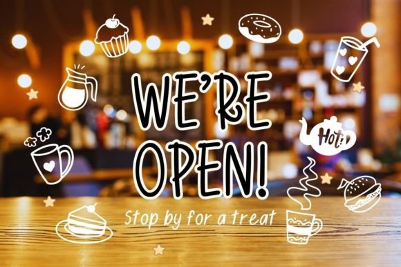 Coffee and Bakery Font PNG with transparent background - Preview 4