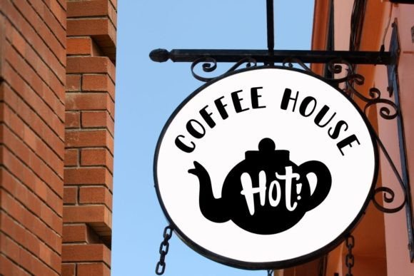 Coffee and Bakery Font PNG with transparent background - Preview 6