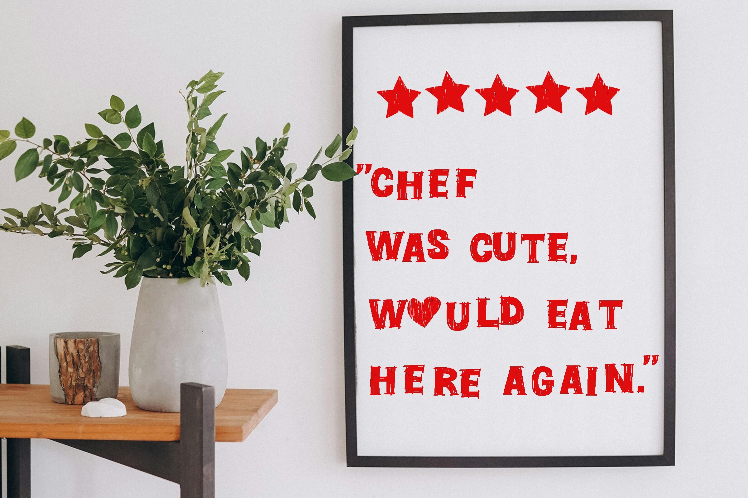 Cute Cooking Art Kitchen Wall Art