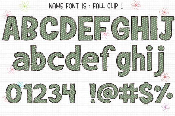 Fall Clip Font - Preview 1